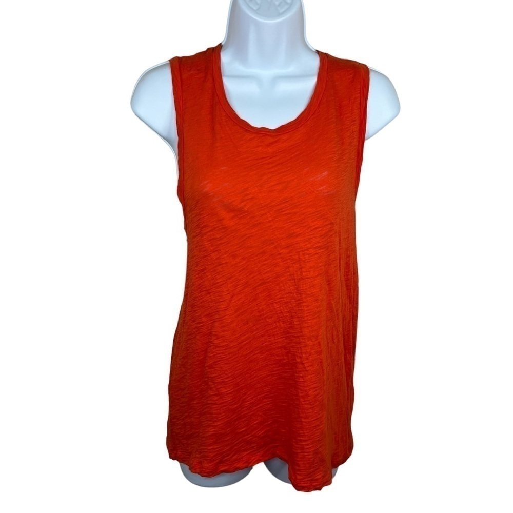 Goldie Lewinter Red Textured Sleeveless Top Medium Stretch Casual